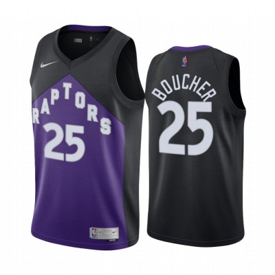 Toronto Raptors #25 Chris Boucher Purple Youth NBA Swingman 2020-21 Earned Edition Jersey